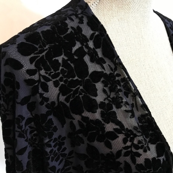 NEW Velvet Blue cardigan kimono ONE SIZE - Picture 5 of 6